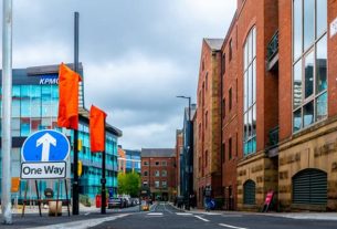 One-way system in Leeds City Centre