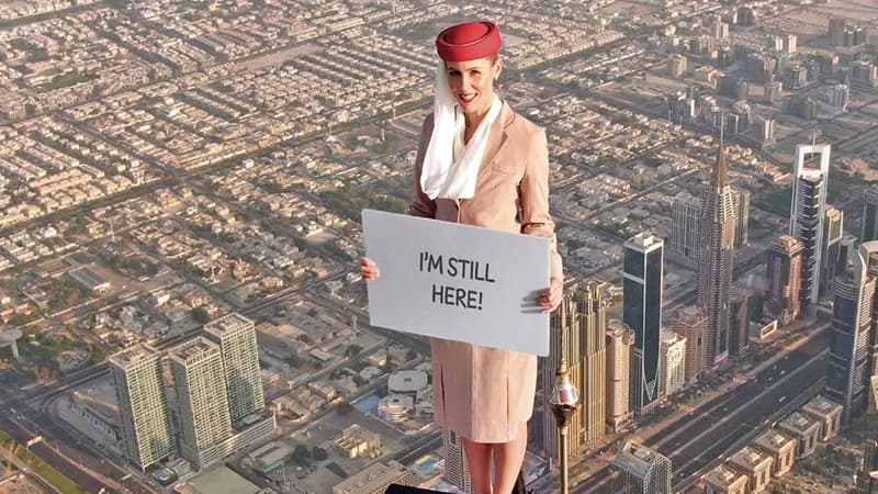Emirates stewardess